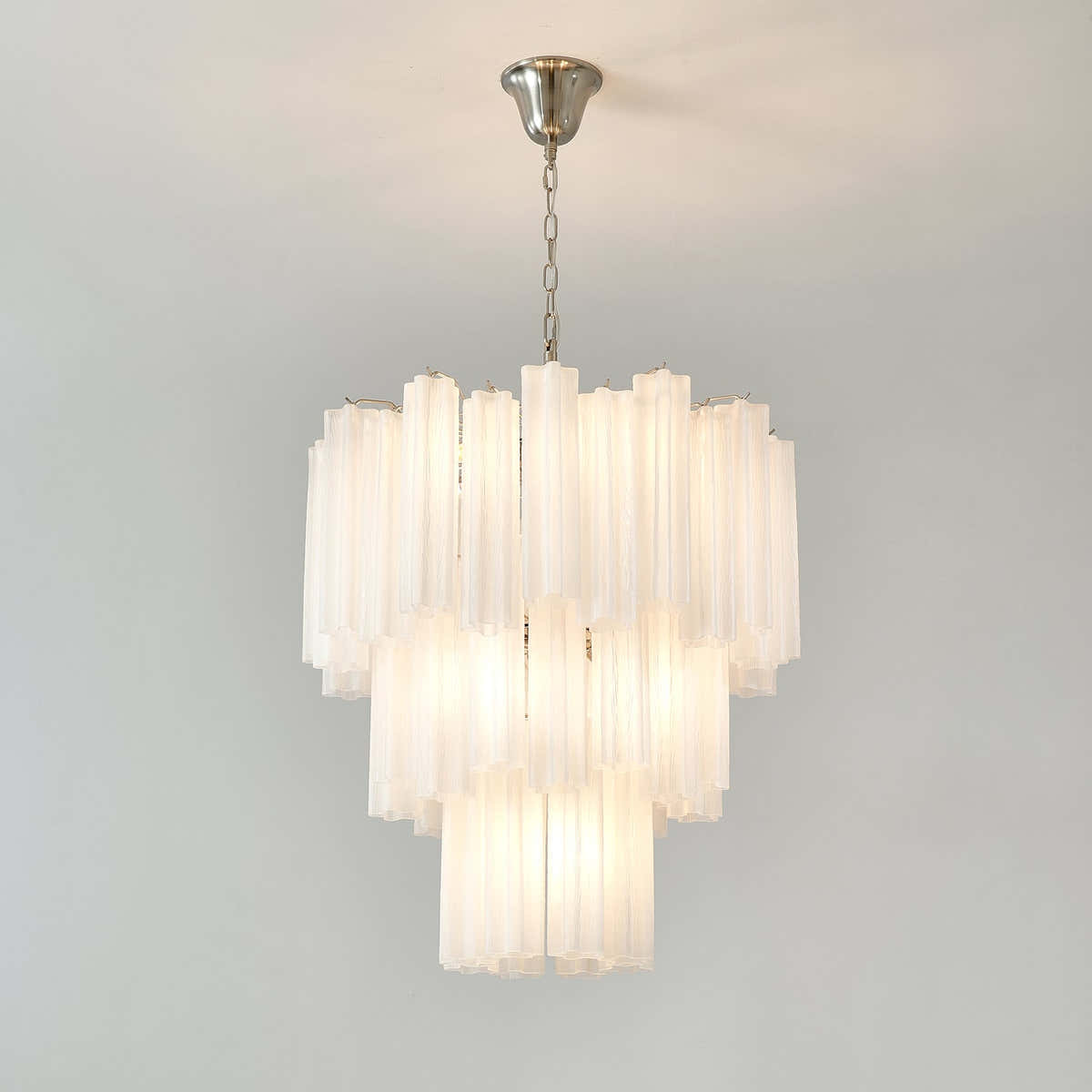 Frosted Glass Tubes Chandelier