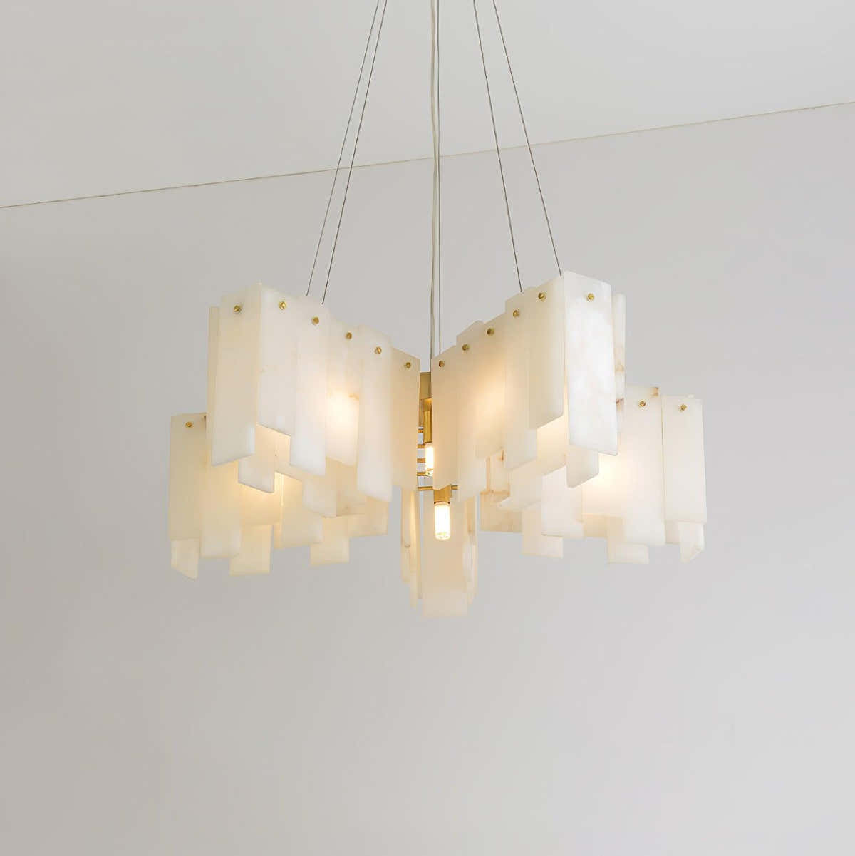 Alabaster Cascade Tiered Chandelier
