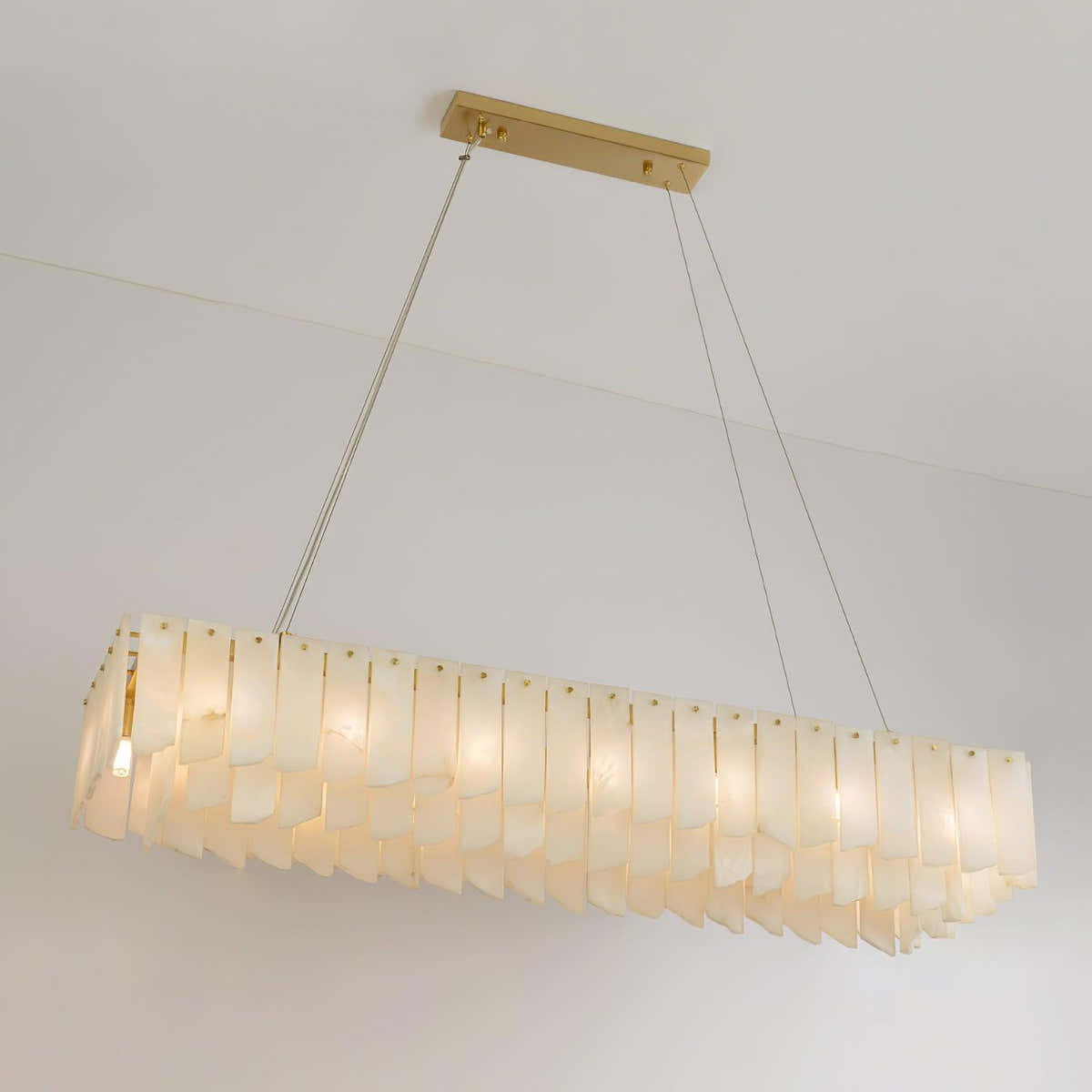 Alabaster Cascade Tiered Chandelier