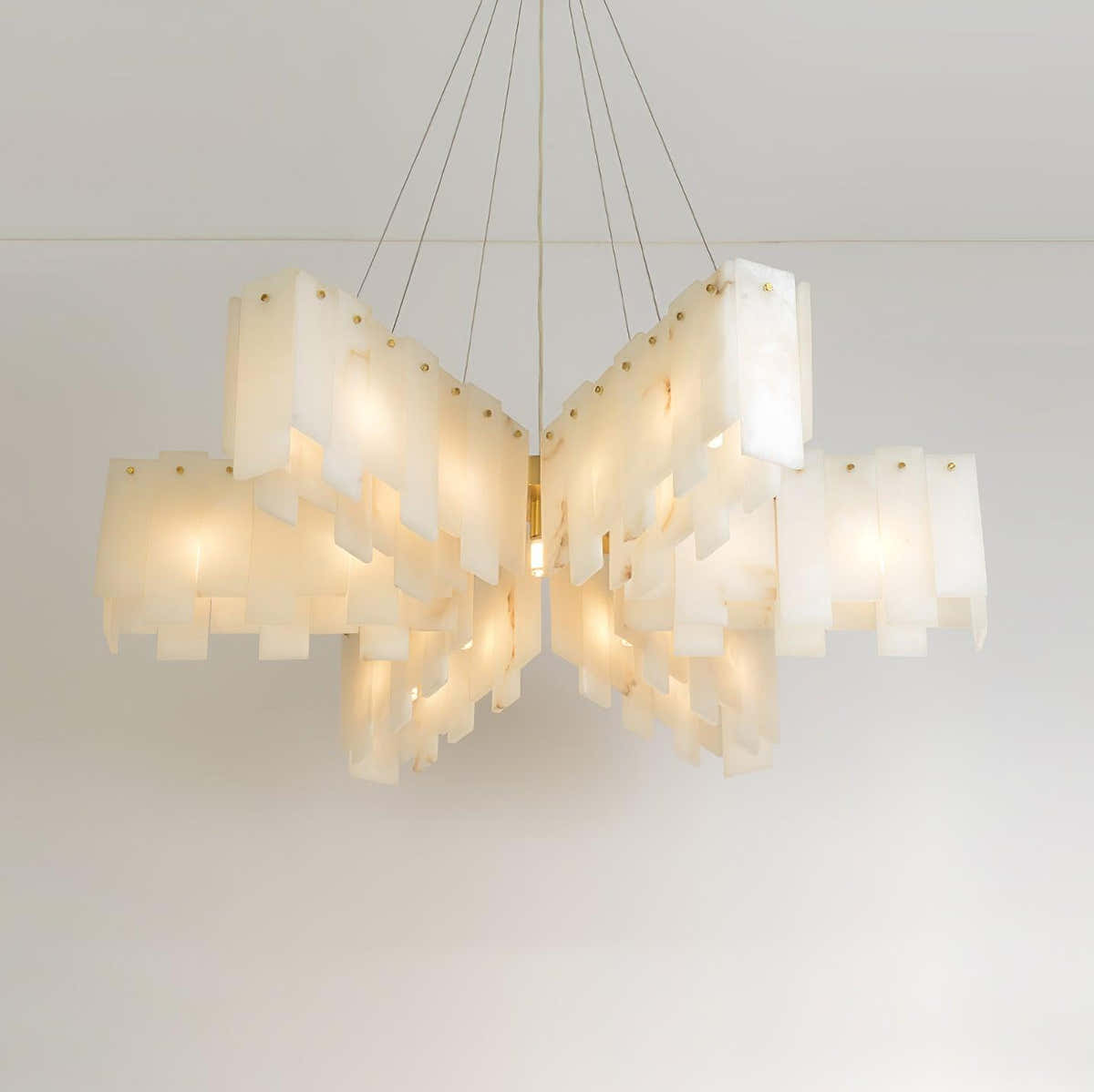 Alabaster Cascade Tiered Chandelier