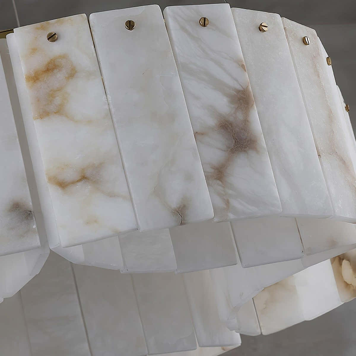Luxe Alabaster Brass Ceiling Lamp