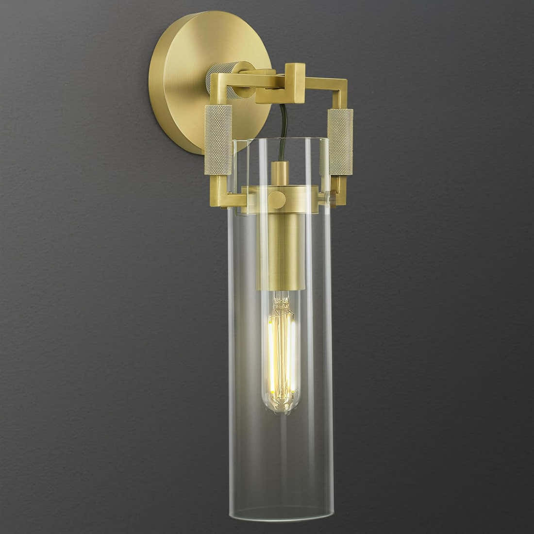 ‎PIOUTNF Modern Brass Wall Sconces