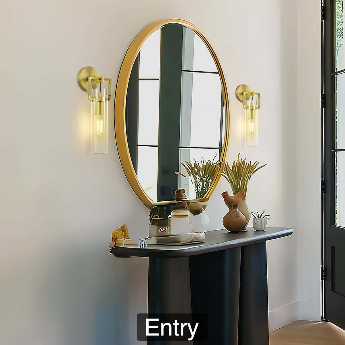 ‎PIOUTNF Modern Brass Wall Sconces