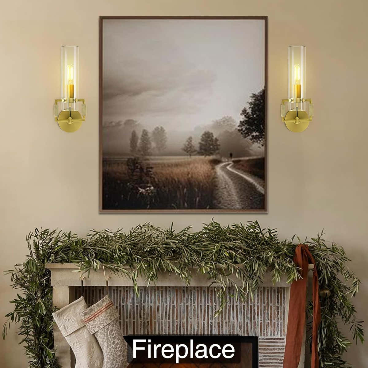 ‎PIOUTNF Modern Brass Wall Sconces