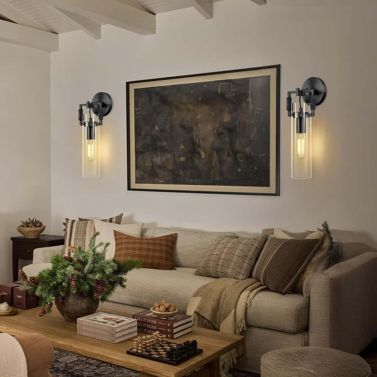 ‎PIOUTNF Modern Brass Wall Sconces