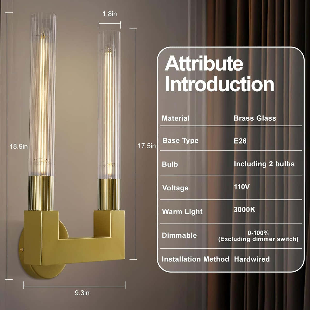 Canel Modern Wall Sconce 19"