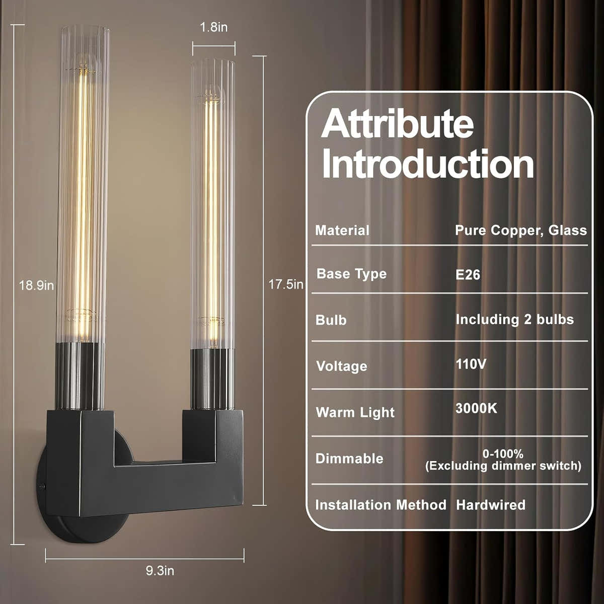 Canel Modern Wall Sconce 19"