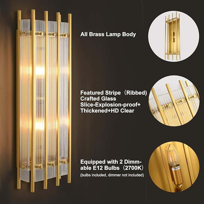 Marcus Modern Grand Rectangular Wall Sconces