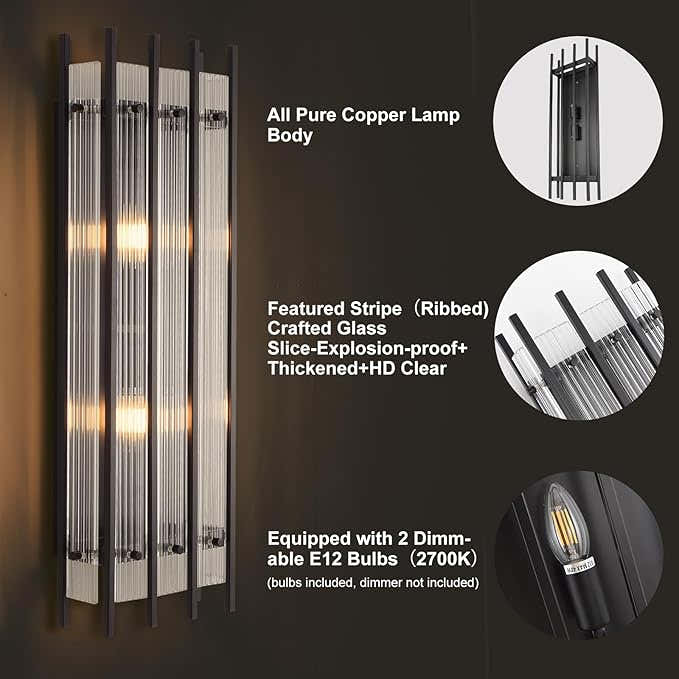 Marcus Modern Grand Rectangular Wall Sconces