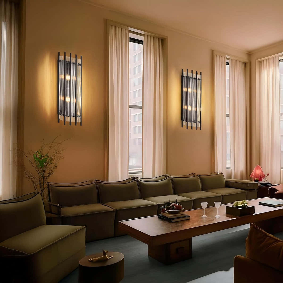 Marcus Modern Grand Rectangular Wall Sconces