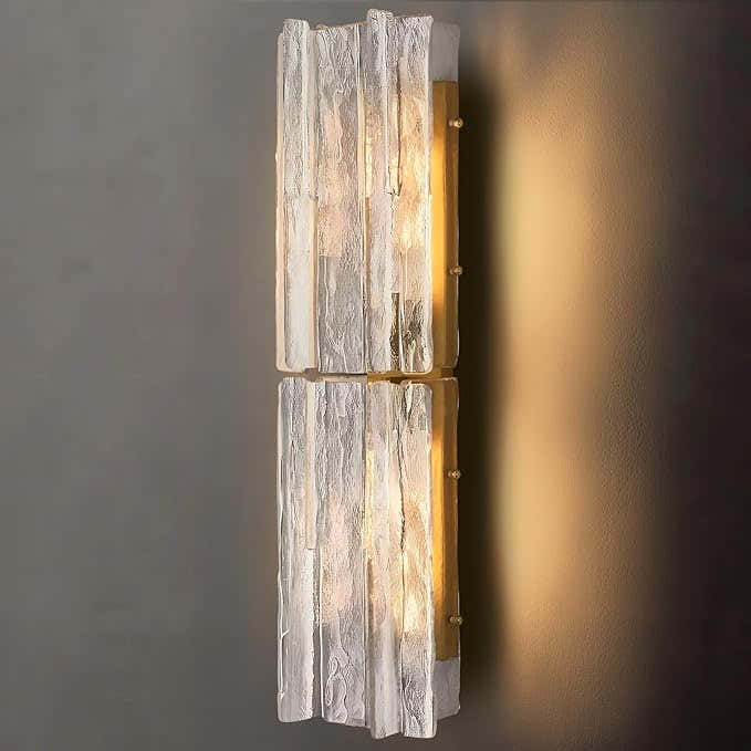 Lattiace Clear Glass Wall Sconce