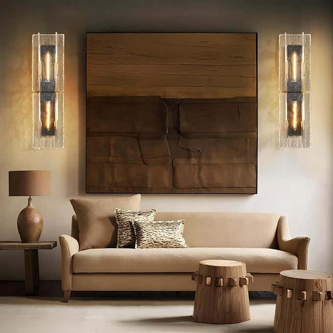 Lattiace Clear Glass Wall Sconce