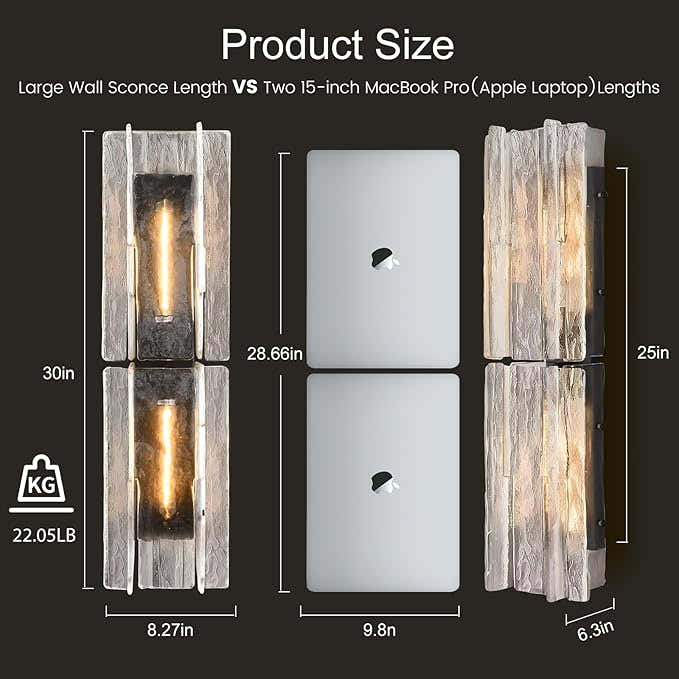 Lattiace Clear Glass Wall Sconce
