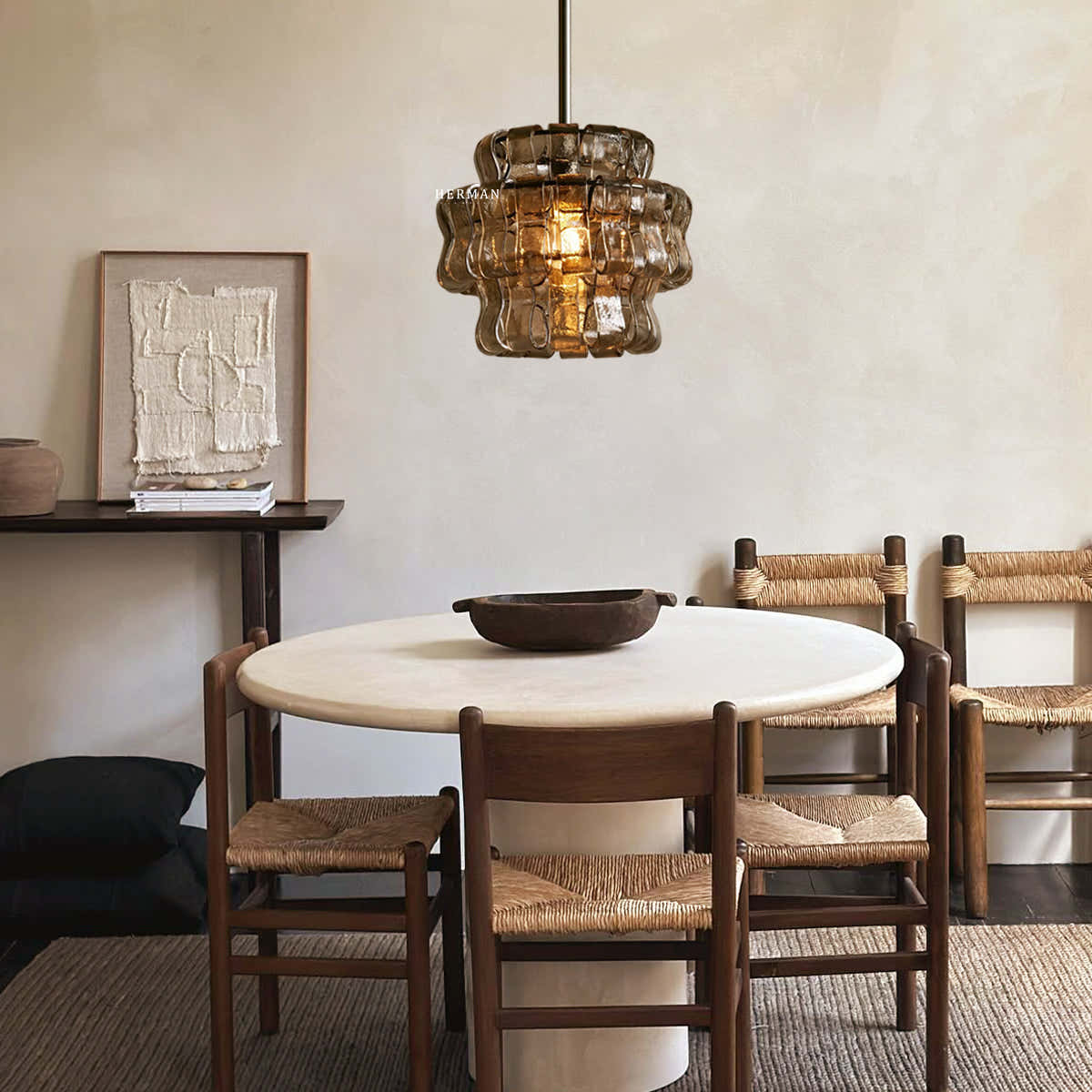 Amor Ghiaccio Glass Pendant Light