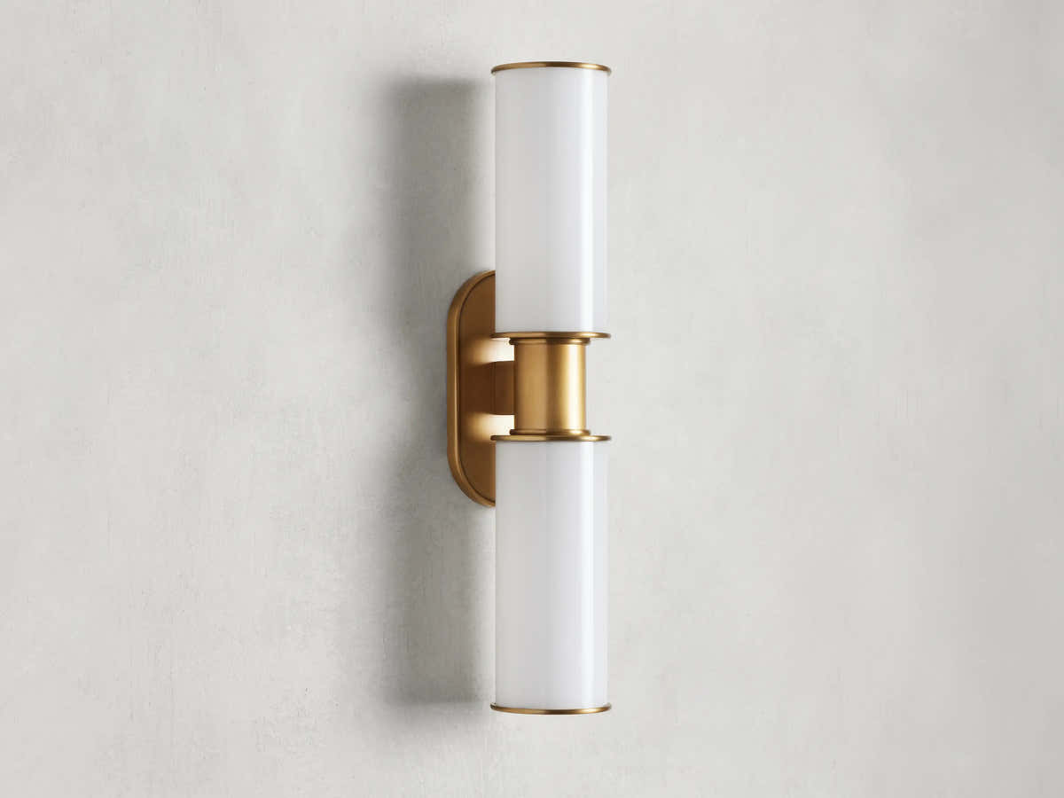 Harrlin Double Sconce in Milk