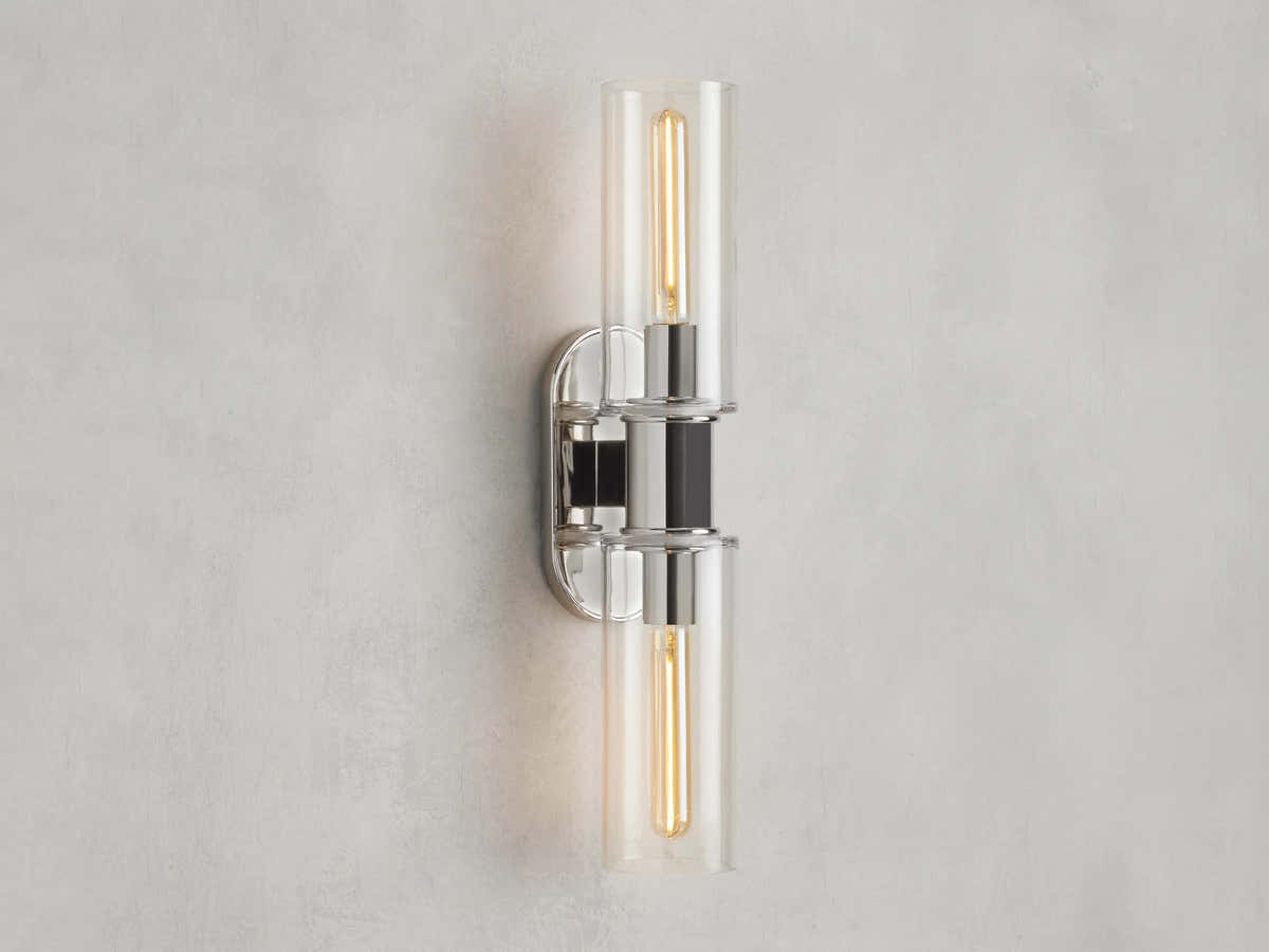 Harrlin Double Sconce in Clear