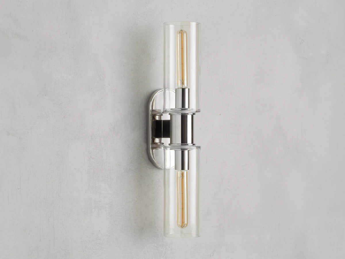 Harrlin Double Sconce in Clear