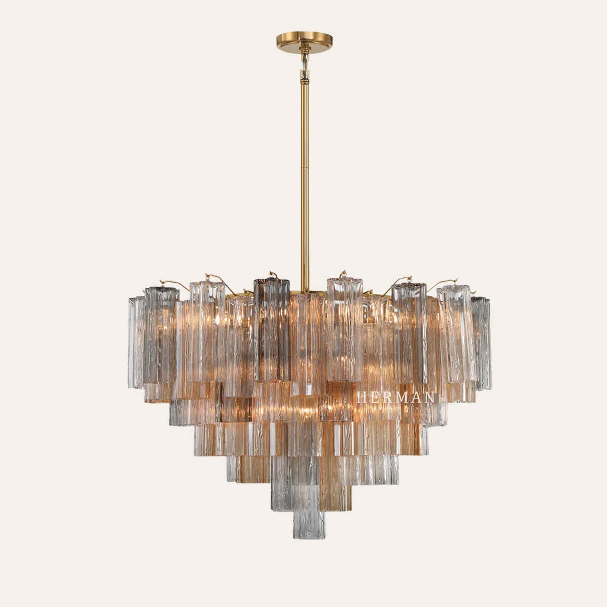 Petalia Murano Glass Chandelier 17.8" 22" 26.8" 32''D