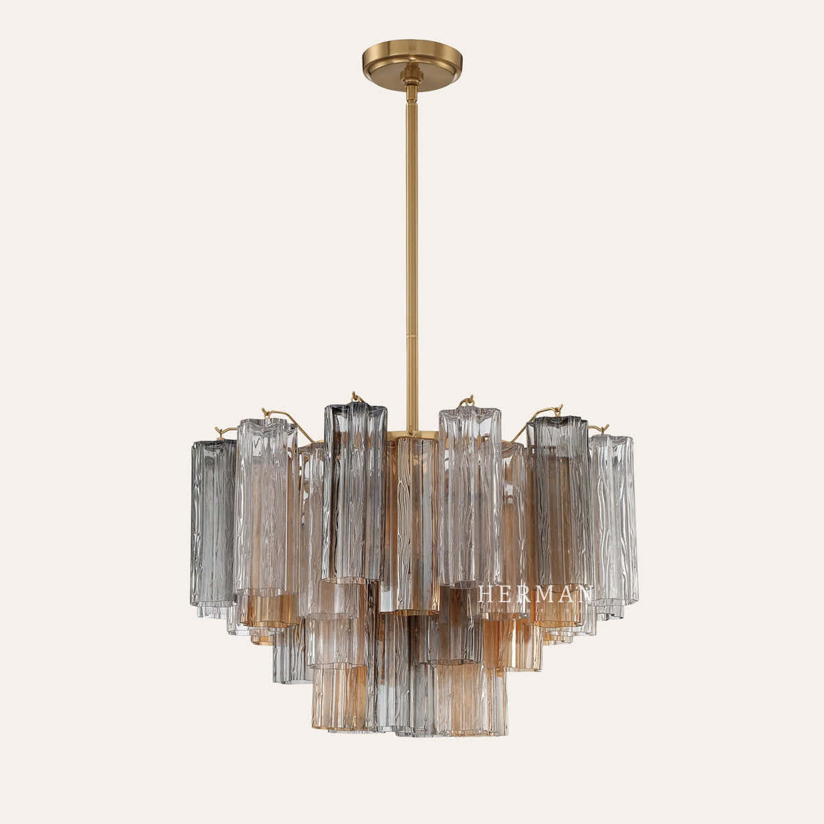 Petalia Murano Glass Chandelier 17.8" 22" 26.8" 32''D