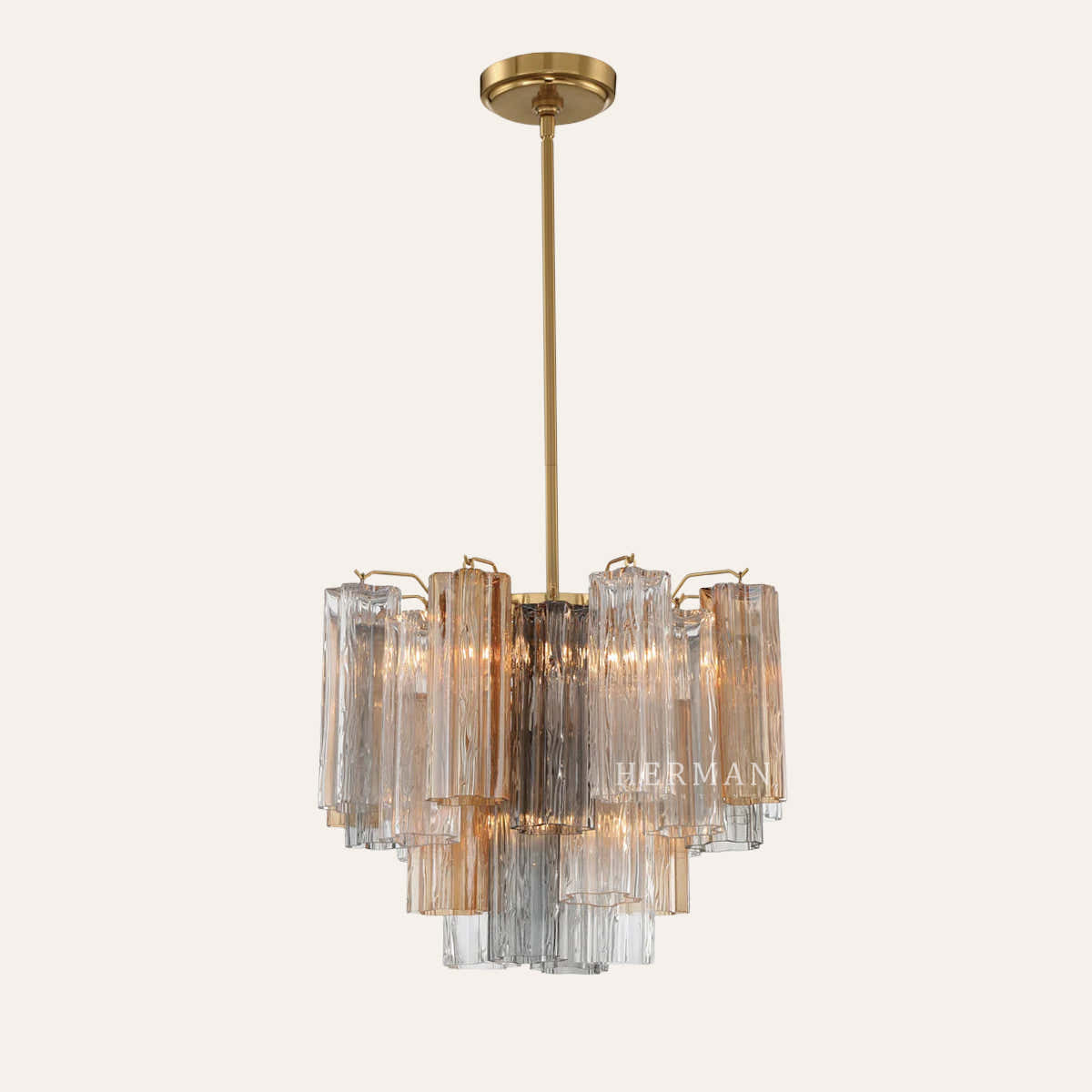 Petalia Murano Glass Chandelier 17.8" 22" 26.8" 32''D
