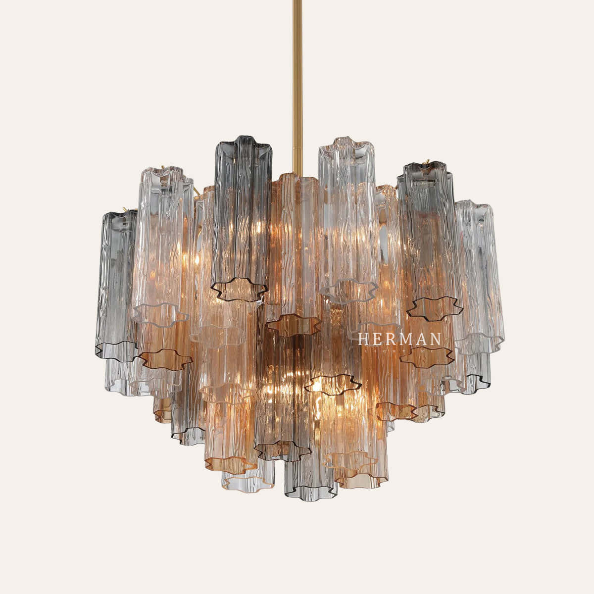 Petalia Murano Glass Chandelier 17.8" 22" 26.8" 32''D
