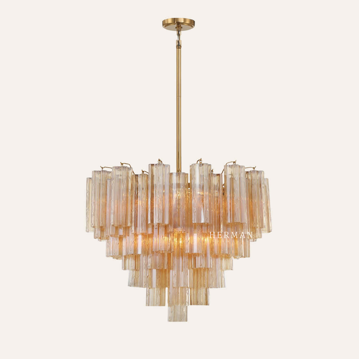 Petalia Murano Glass Chandelier 17.8" 22" 26.8" 32''D