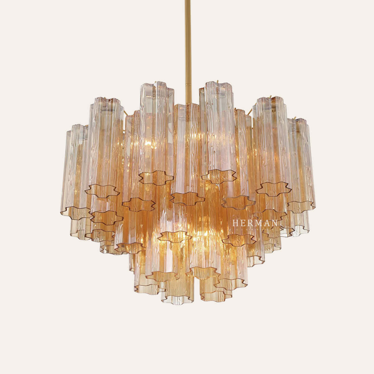 Petalia Murano Glass Chandelier 17.8" 22" 26.8" 32''D