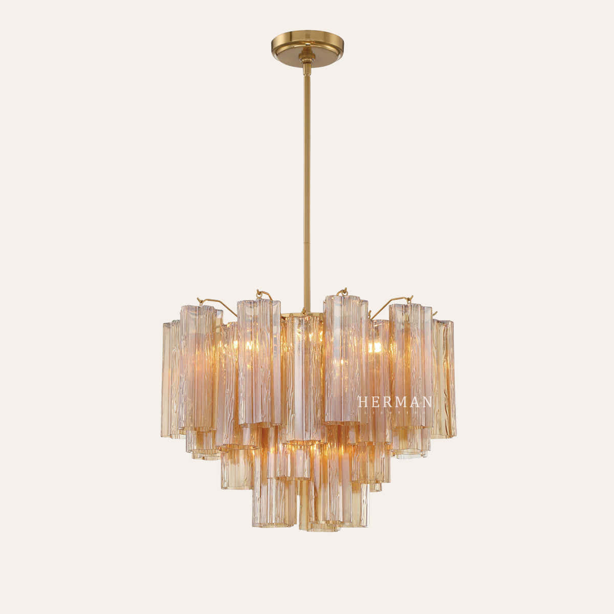 Petalia Murano Glass Chandelier 17.8" 22" 26.8" 32''D