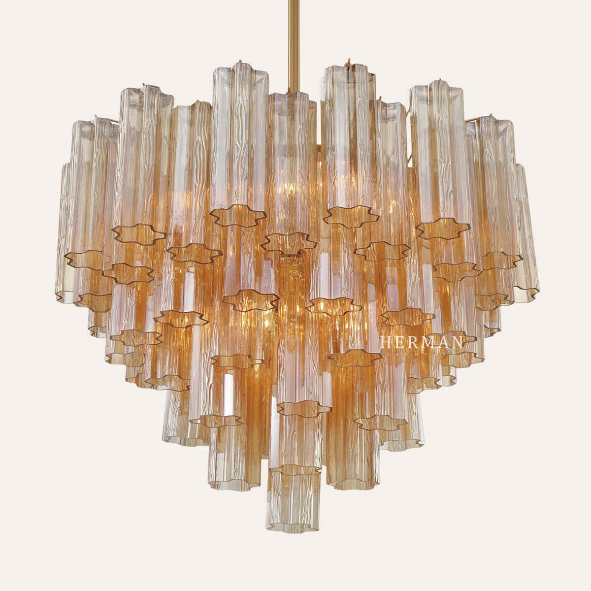 Petalia Murano Glass Chandelier 17.8" 22" 26.8" 32''D