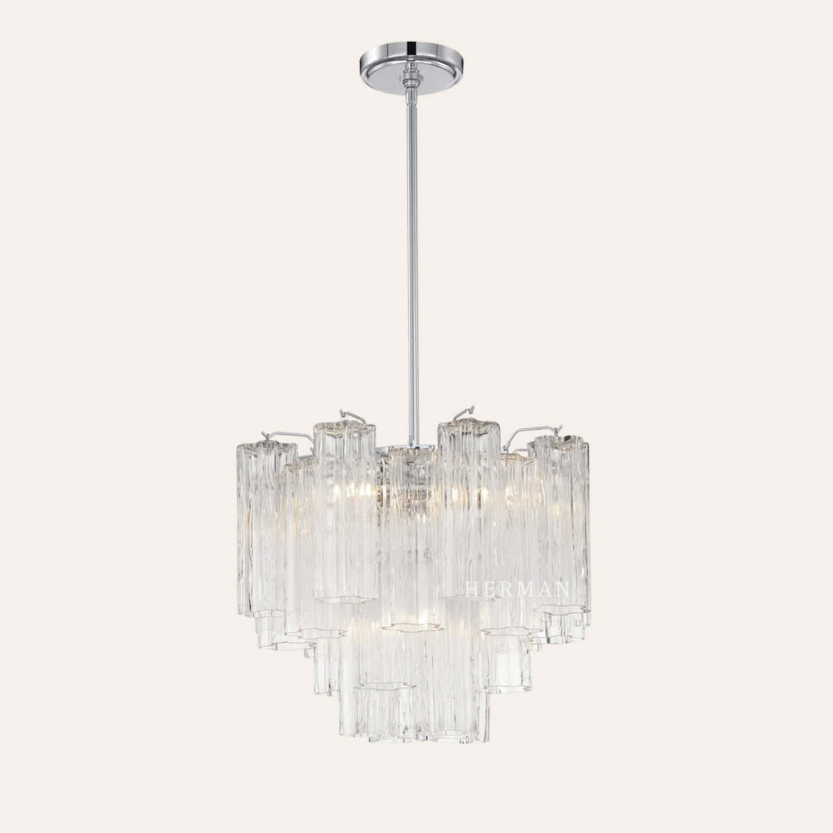 Petalia Murano Glass Chandelier 17.8" 22" 26.8" 32''D