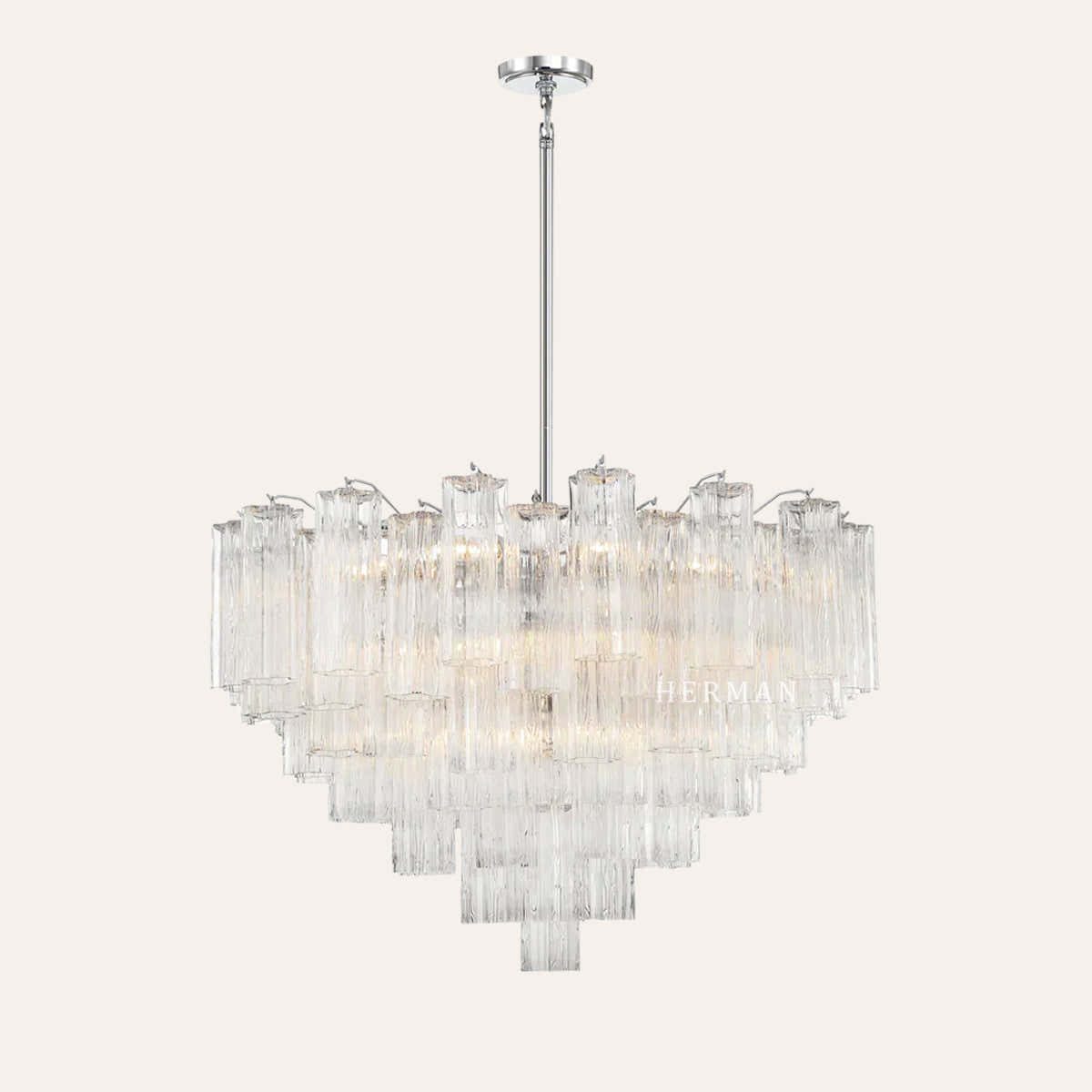 Petalia Murano Glass Chandelier 17.8" 22" 26.8" 32''D