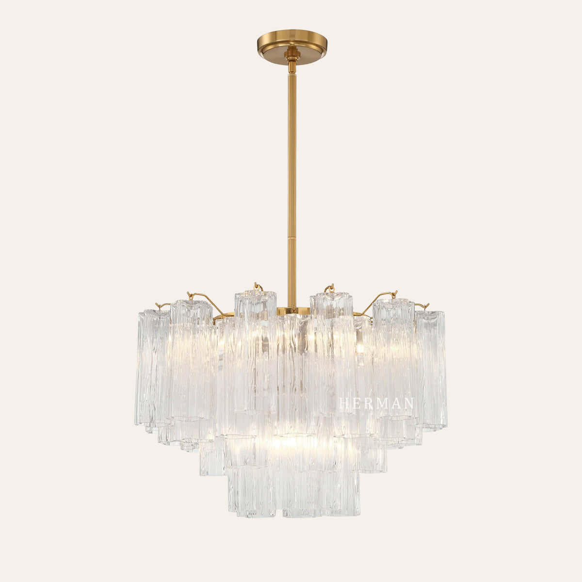 Petalia Murano Glass Chandelier 17.8" 22" 26.8" 32''D