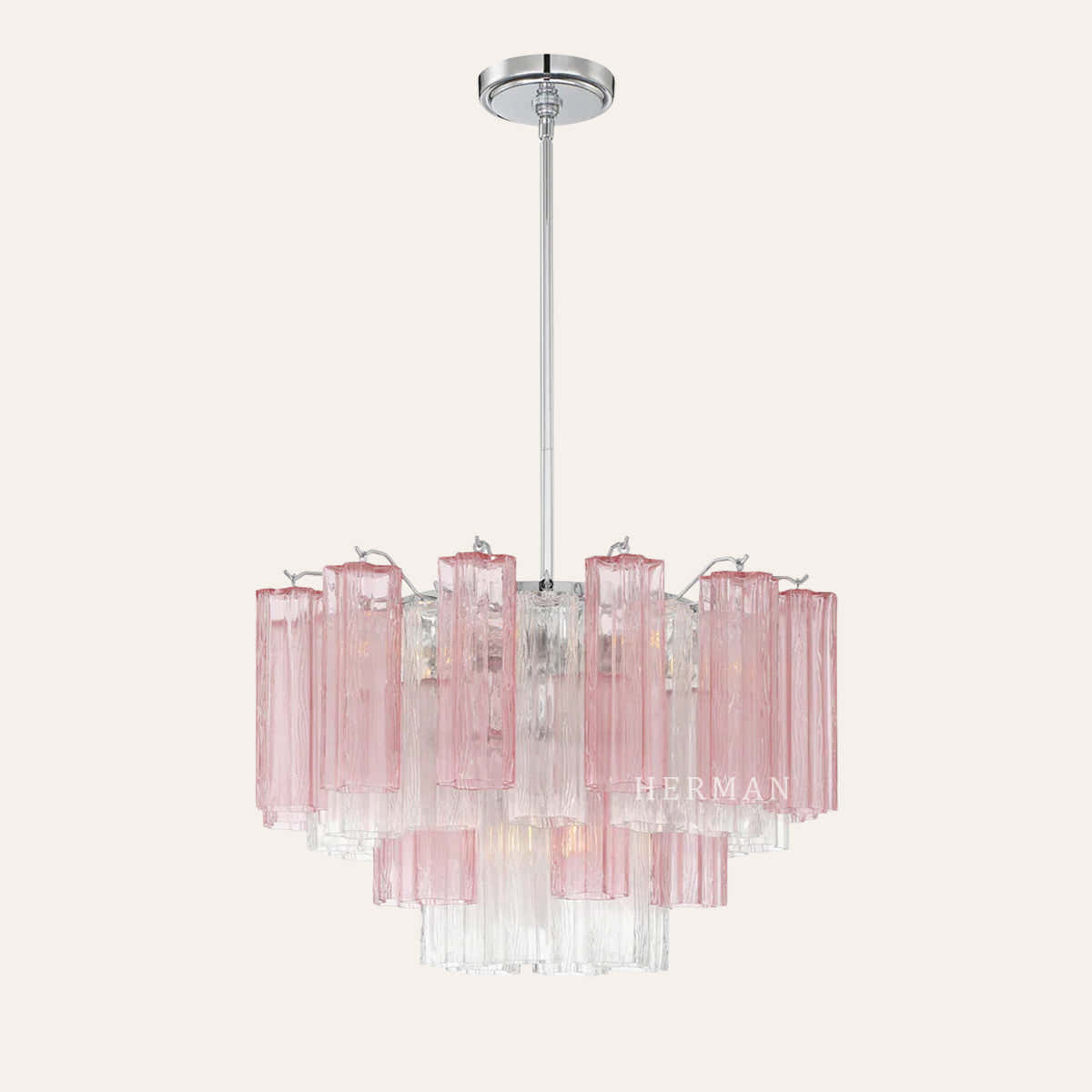 Petalia Murano Glass Chandelier 17.8" 22" 26.8" 32''D