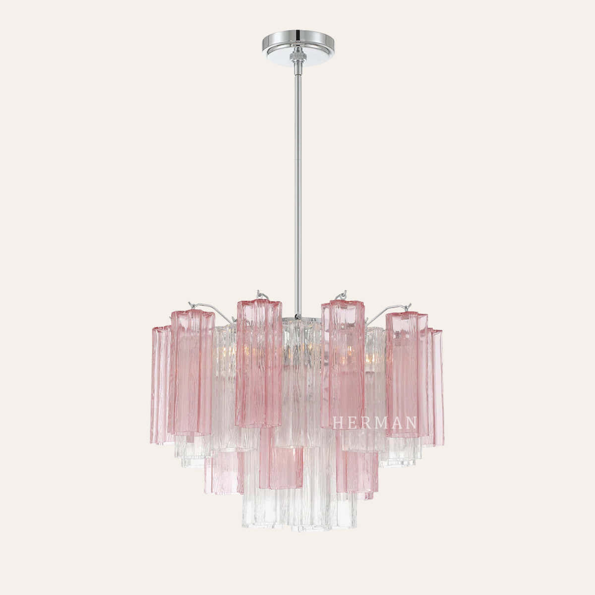 Petalia Murano Glass Chandelier 17.8" 22" 26.8" 32''D