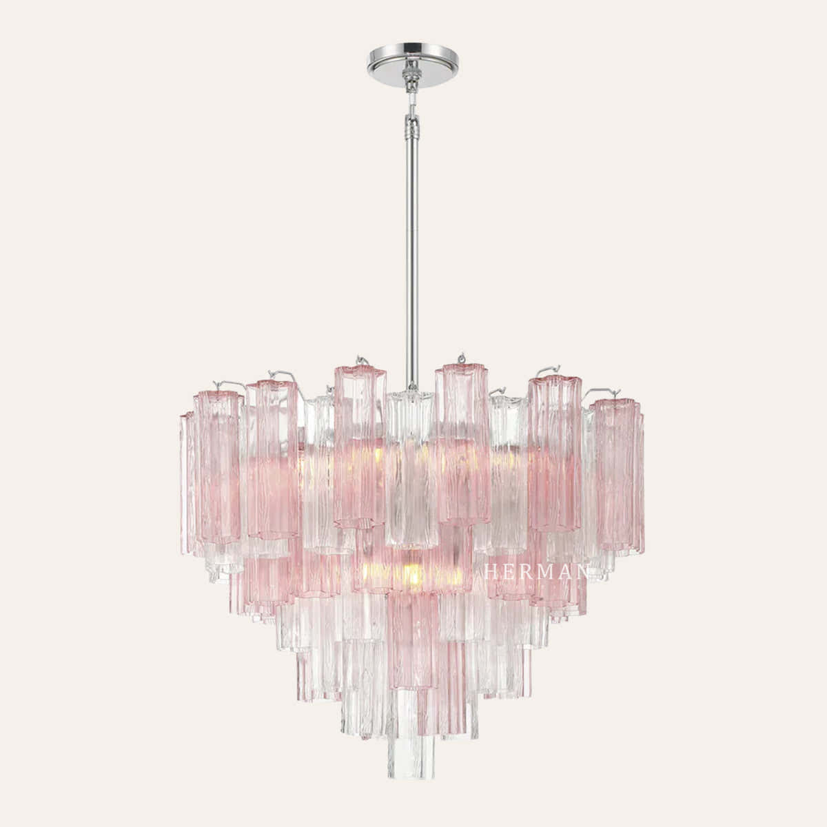 Petalia Murano Glass Chandelier 17.8" 22" 26.8" 32''D