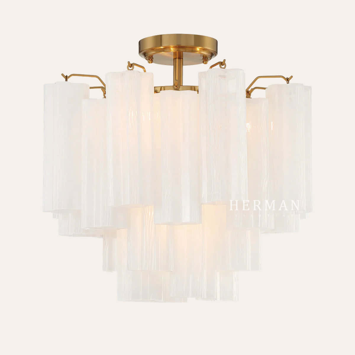 Petalia Murano Glass Semi-Flush Ceiling Mount 17''W
