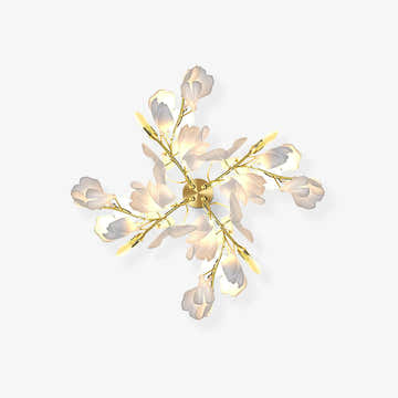 Gingko Flowers Wall Lamp