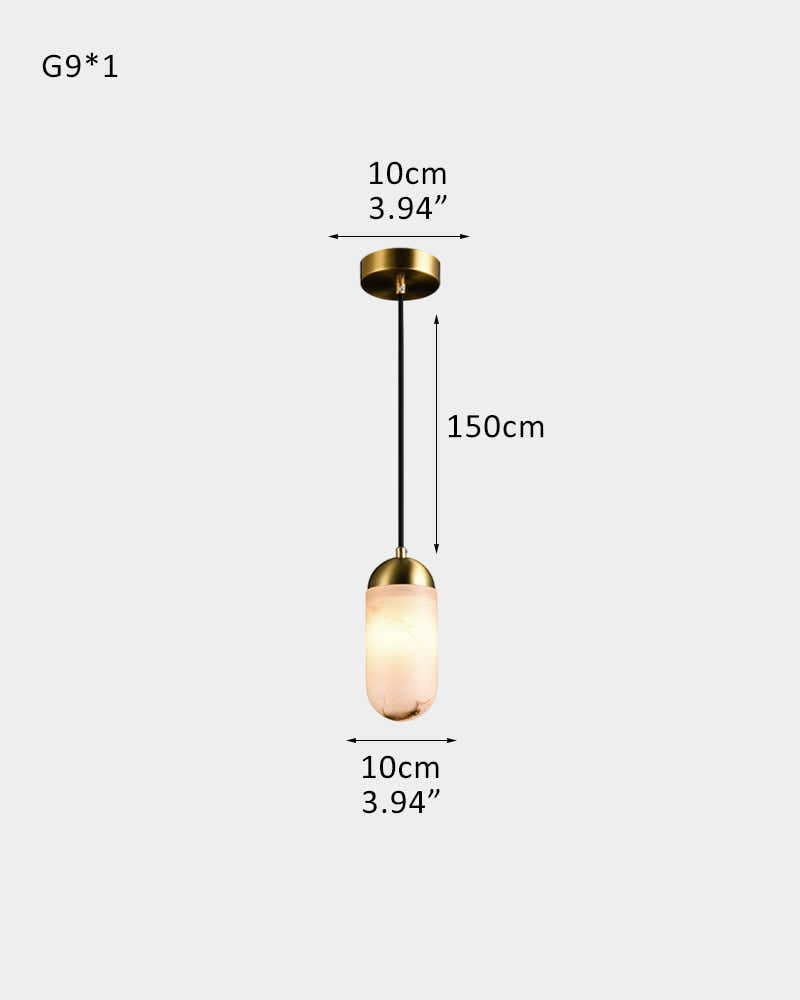 Alabaster Luxury Moonshade Brass Chandelier for dining room