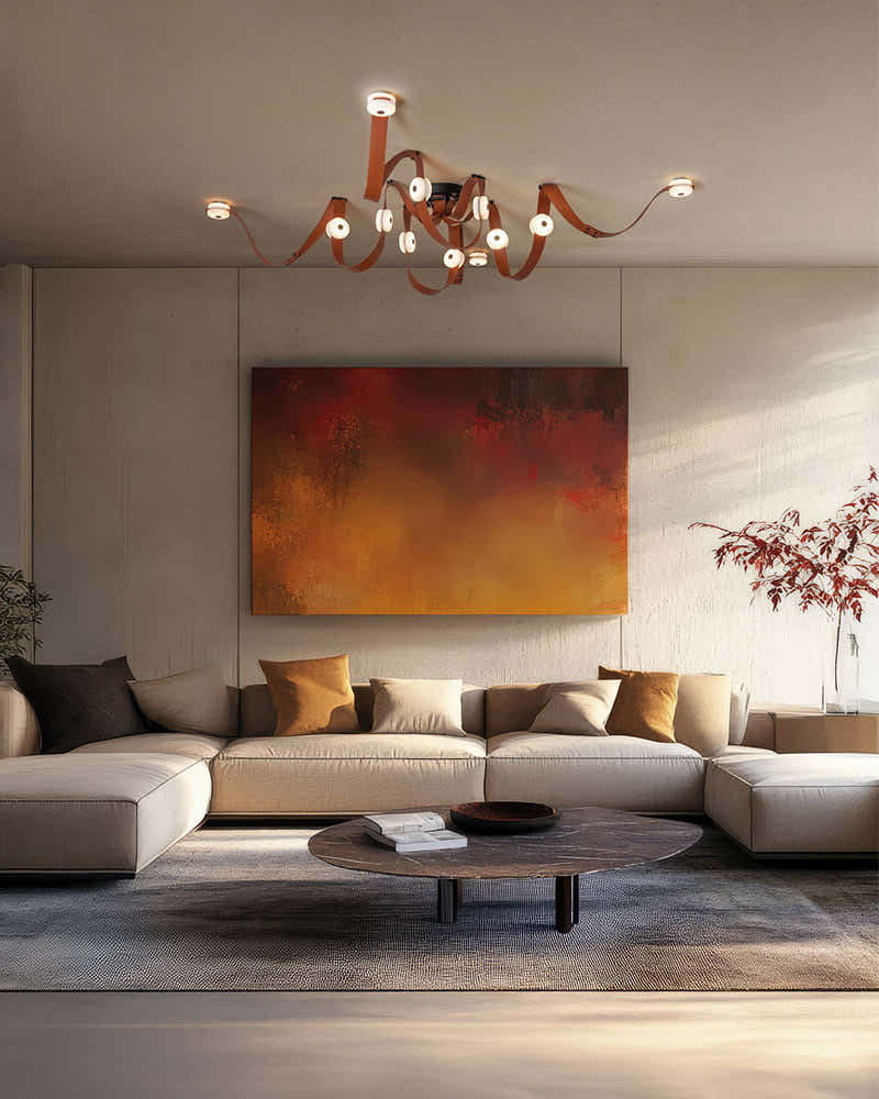 LED Module Snaps Alabaster Pug in Pendant Lighting with Extension Leather Straps
