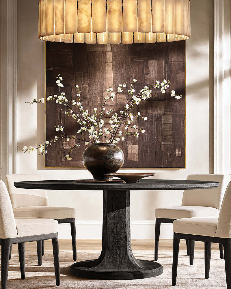 Lacquered Burnished Brass/Black Rectangular Calamette Alabaster Lighting Collection 59" 71"