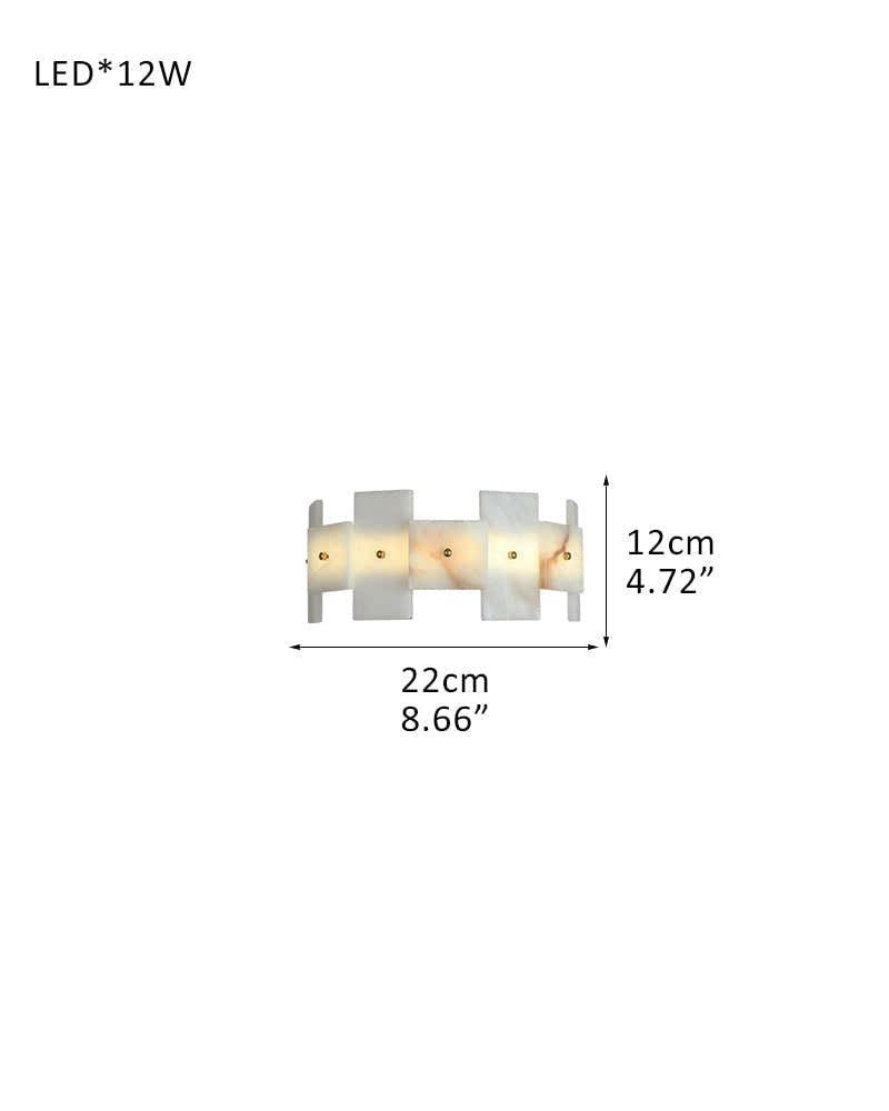 Snow Flake Marble Fixtures LED Rectangular Alabaster Halo Chandeliers WIde 37" 47" 60"