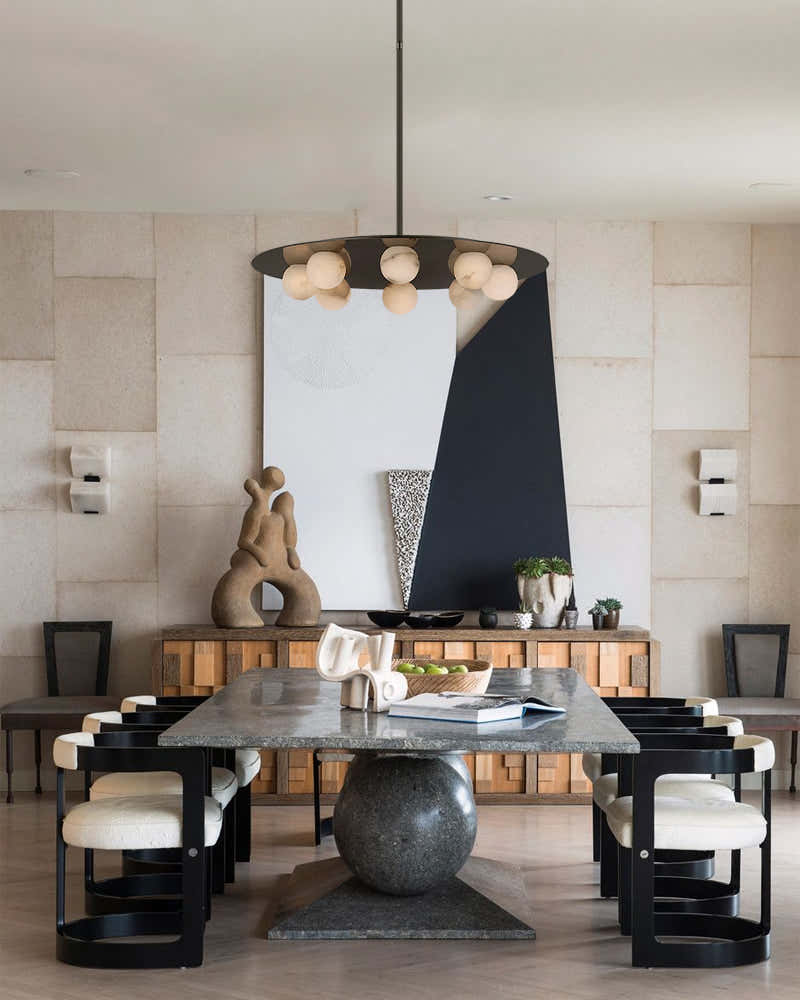 8-light Alabaster Globes LED Brass/Black Disc Ceiling Light Fixtures use for Living Areas