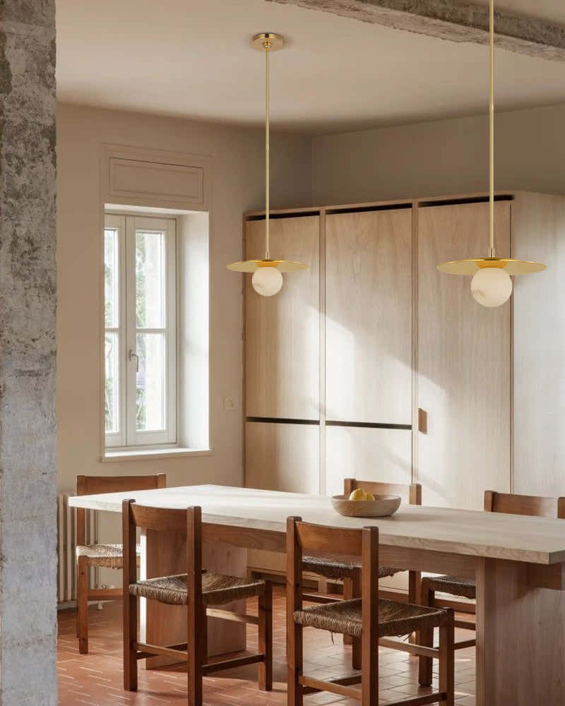 8-light Alabaster Globes LED Brass/Black Disc Ceiling Light Fixtures use for Living Areas