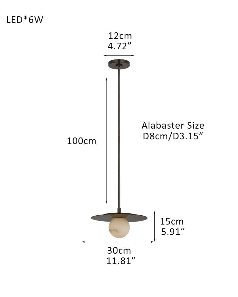 8-light Alabaster Globes LED Brass/Black Disc Ceiling Light Fixtures use for Living Areas