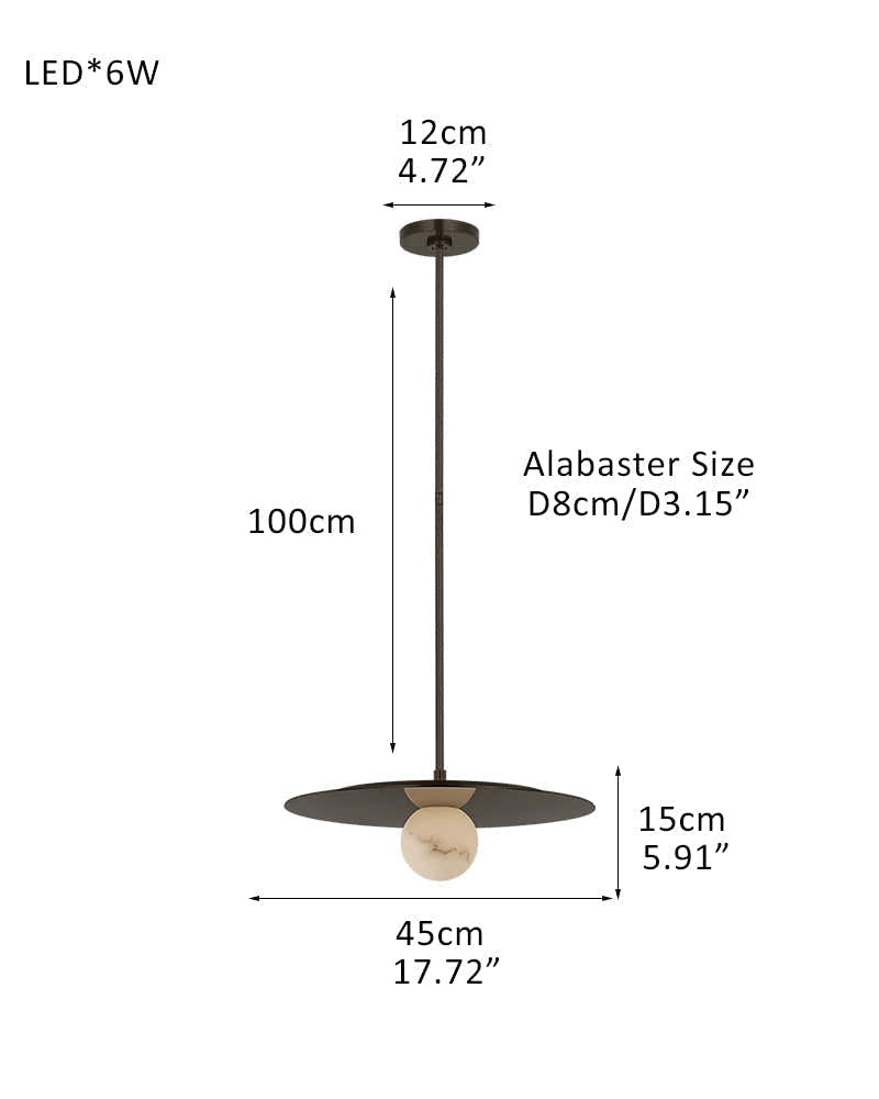 8-light Alabaster Globes LED Brass/Black Disc Ceiling Light Fixtures use for Living Areas