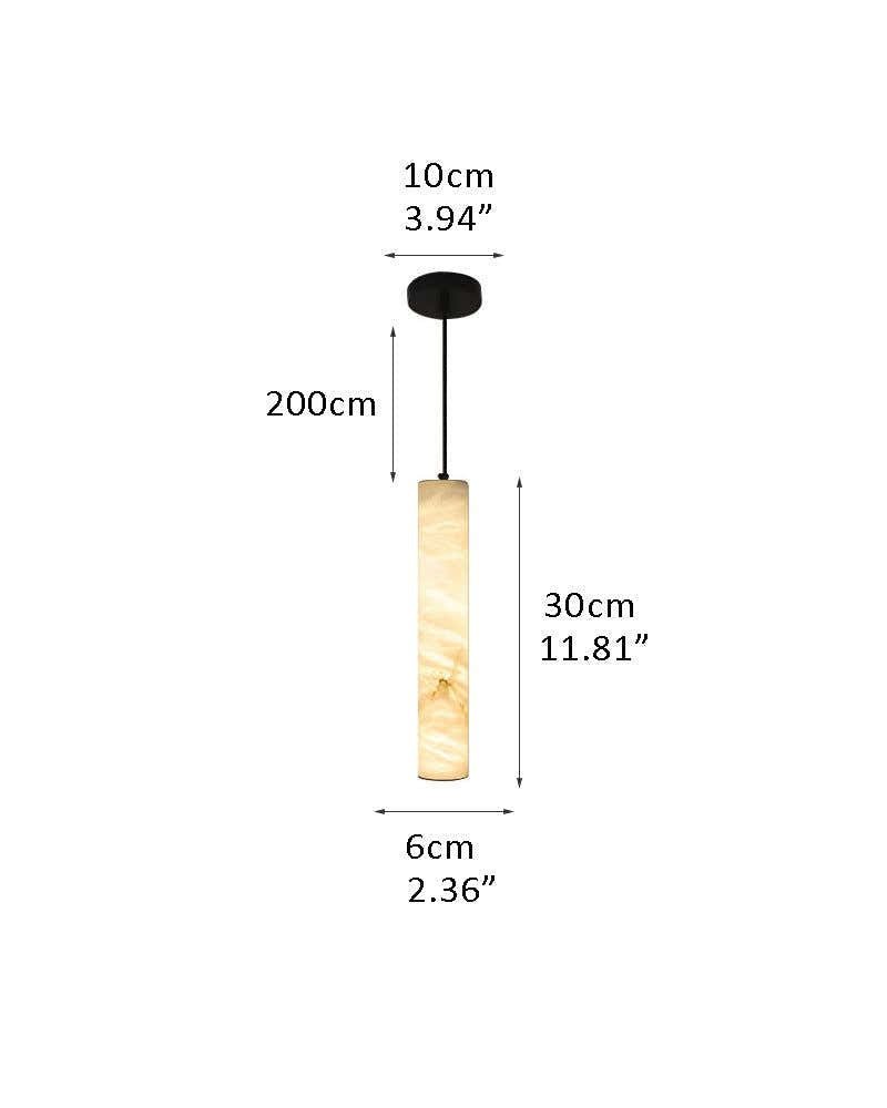 Minimalist Linear Cylinder Alabaster Ceiling Pendant Lamp & Wall Scoces Collections