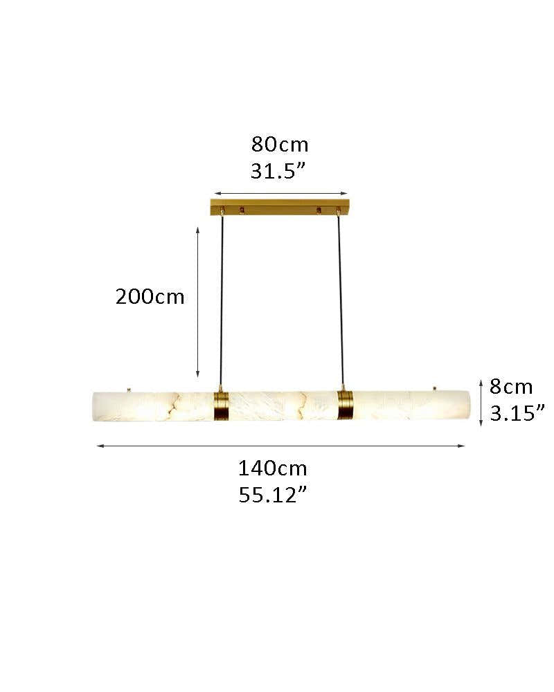Minimalist Linear Cylinder Alabaster Ceiling Pendant Lamp & Wall Scoces Collections