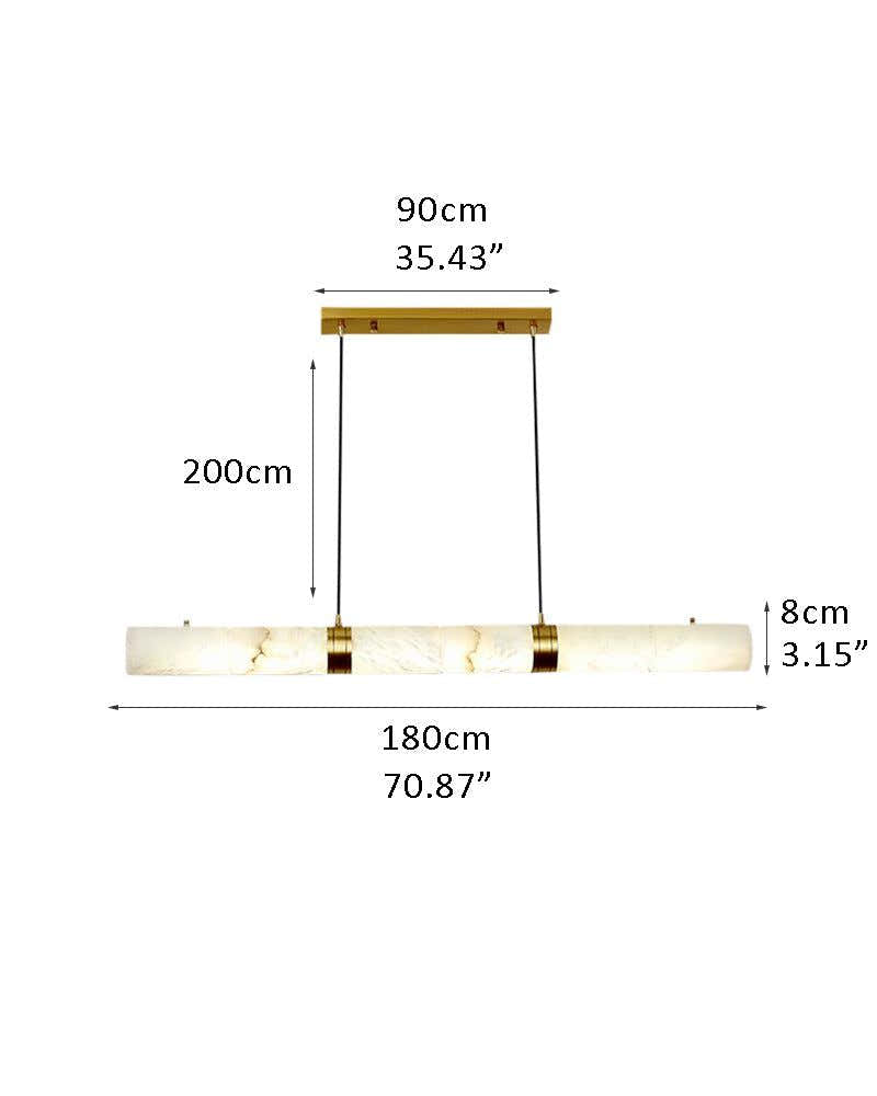 Minimalist Linear Cylinder Alabaster Ceiling Pendant Lamp & Wall Scoces Collections