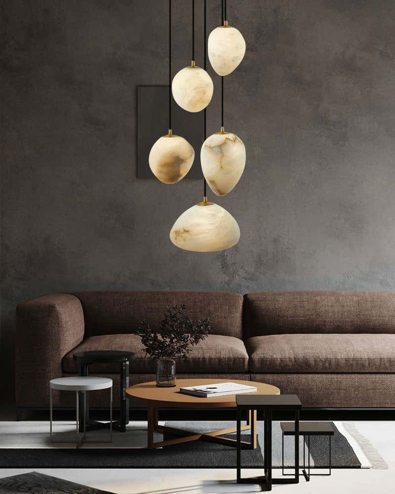 G9 Nature Alabaster Pebble Mini Pendant Light 1 bulb