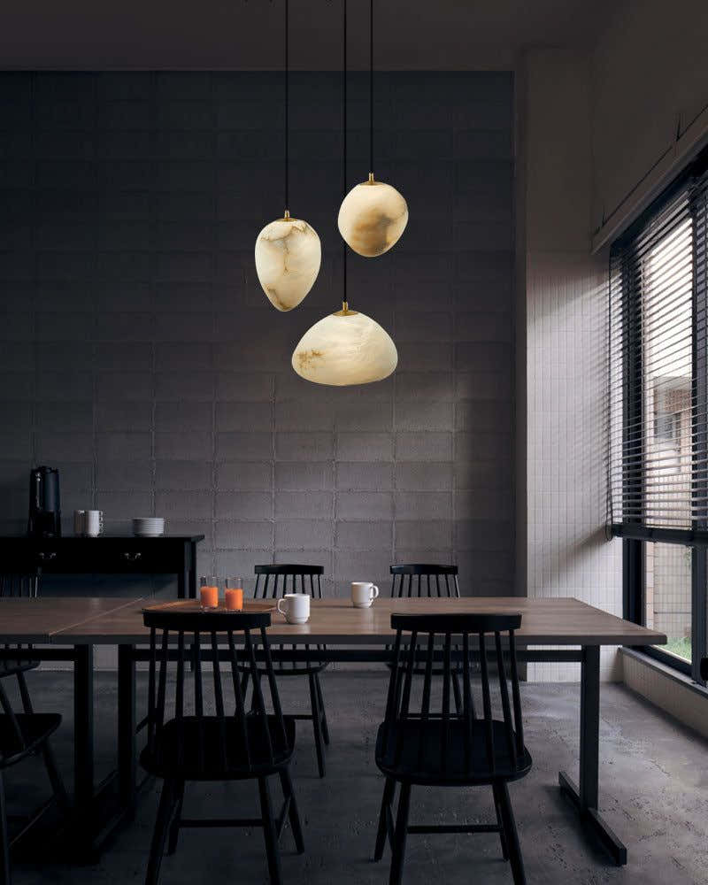 G9 Nature Alabaster Pebble Mini Pendant Light 1 bulb